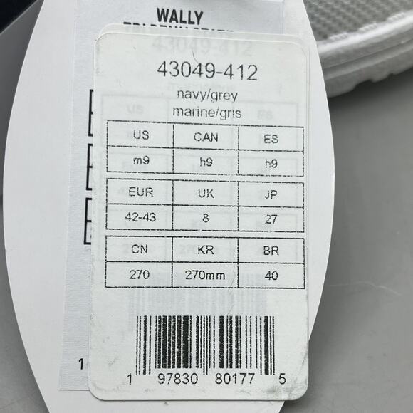 Hey Dude Brand Men Hey Dude Wally Tri Penn State Slip On Shoes Men\'s 9 Blue White Comfort Sneakers